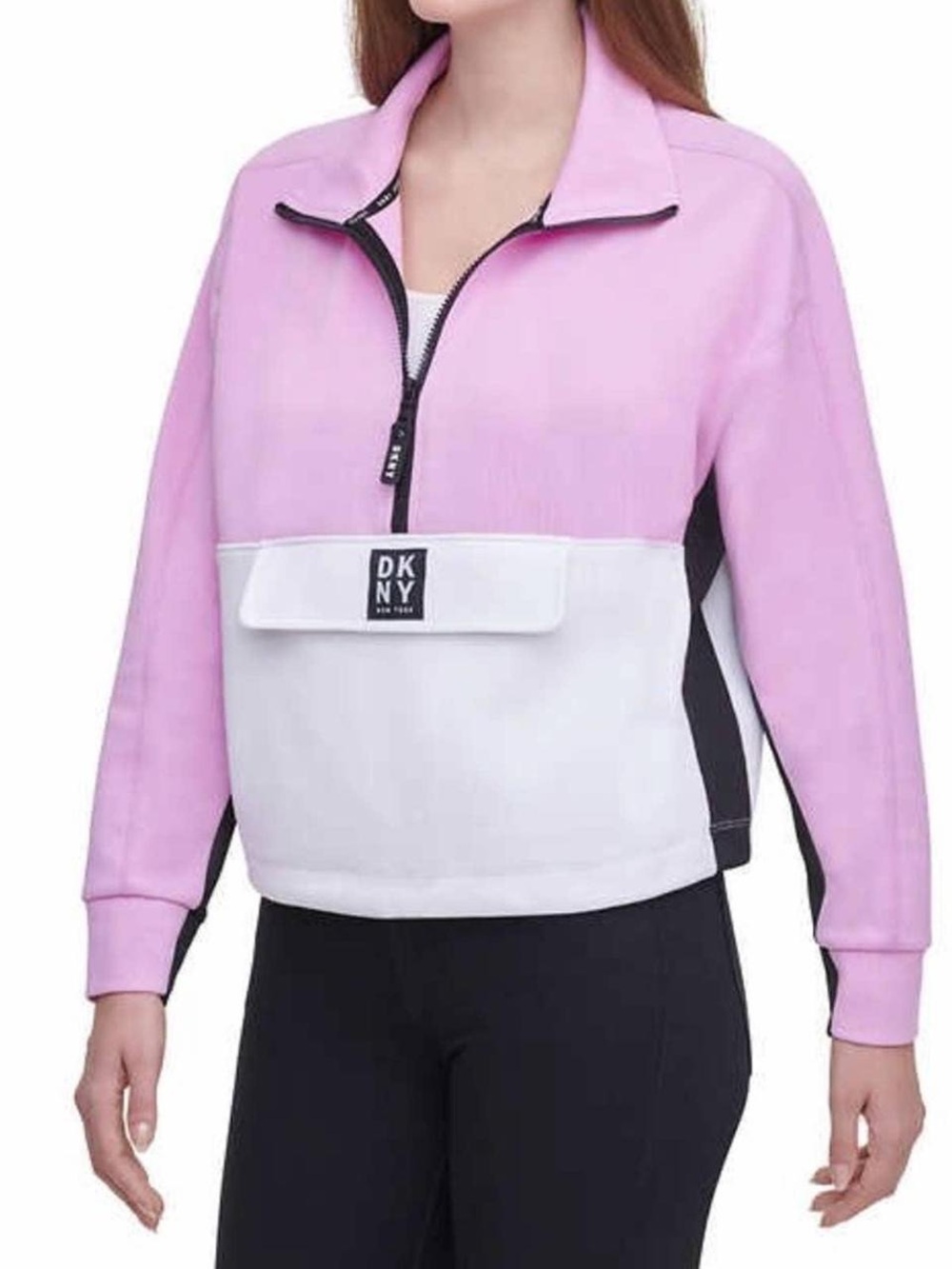 DKNY Black  Active Pullover & Leggings Set